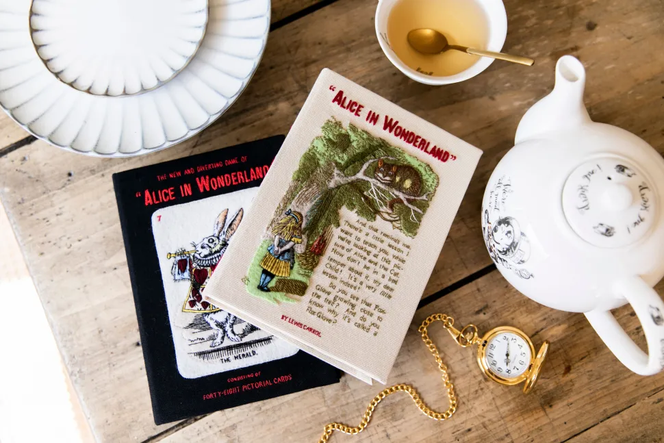 Non-Strapped|Book Clutch<Olympia Le-Tan Alice and the Cheshire Cat