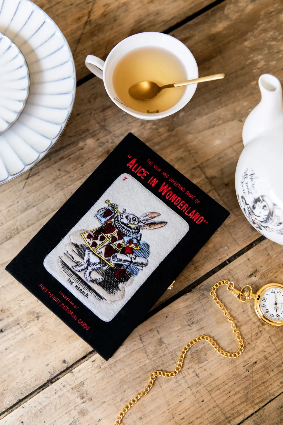Strapped|Book Clutch<Olympia Le-Tan Alice Rabbit (Strapped)
