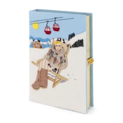 Non-Strapped|Book Clutch<Olympia Le-Tan Alpine Chic
