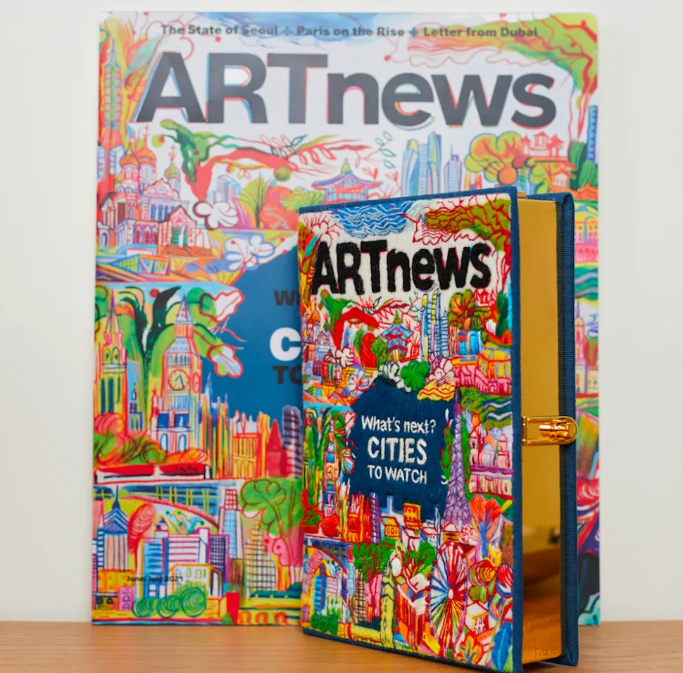 Non-Strapped|Book Clutch<Olympia Le-Tan ARTnews Cities