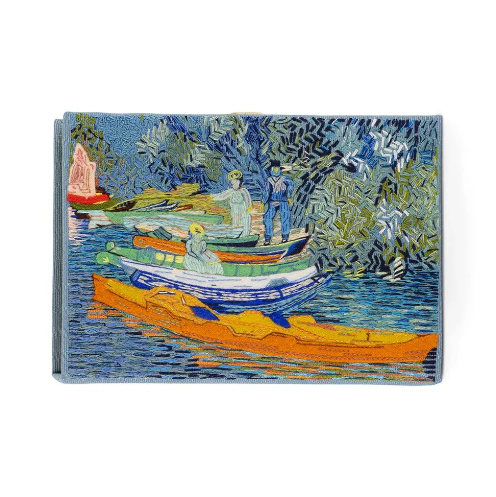 Non-Strapped|Book Clutch<Olympia Le-Tan Bank of the Oise at Auvers