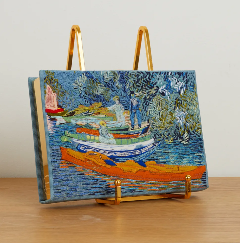 Non-Strapped|Book Clutch<Olympia Le-Tan Bank of the Oise at Auvers