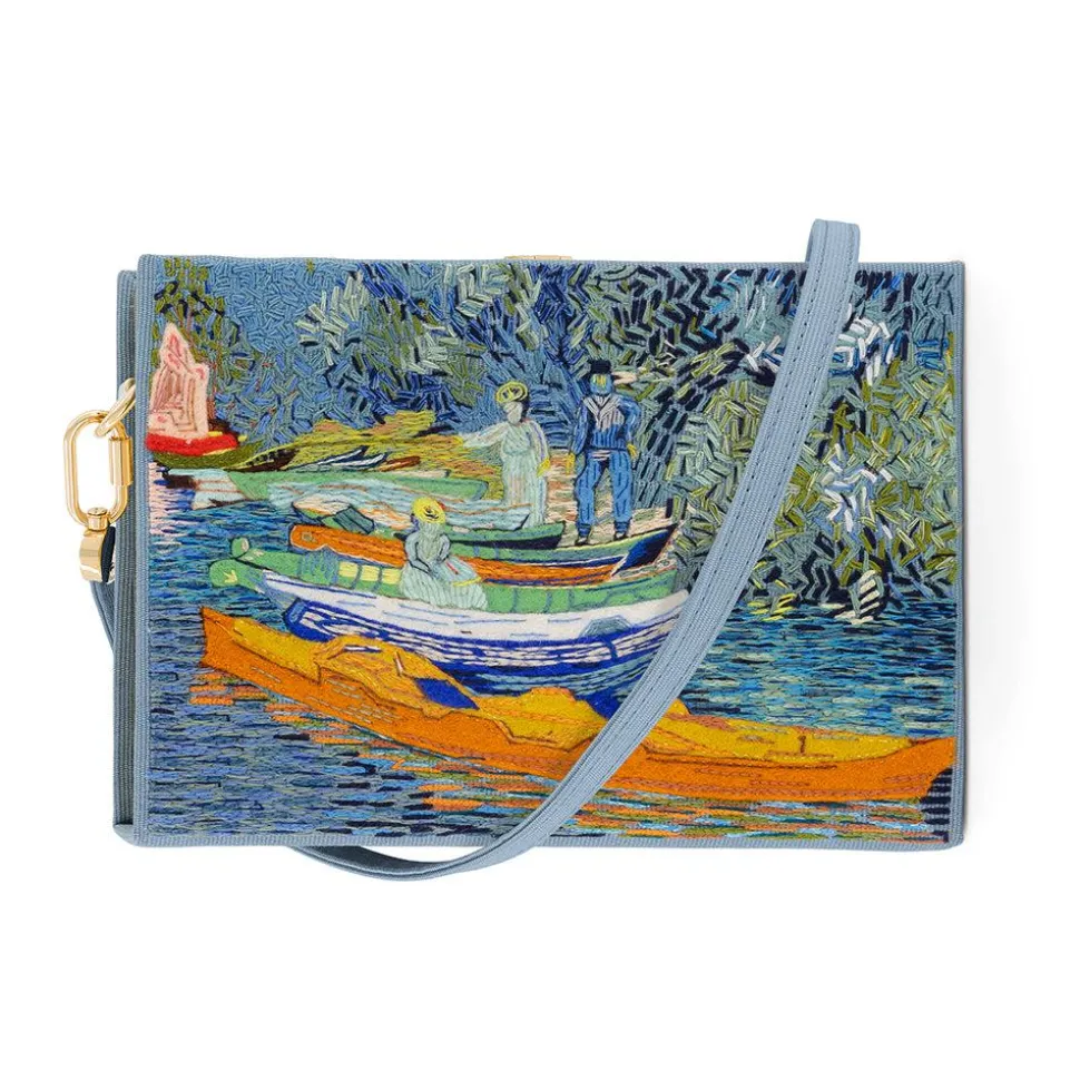 Strapped|Book Clutch<Olympia Le-Tan Bank of the Oise at Auvers (Strapped)