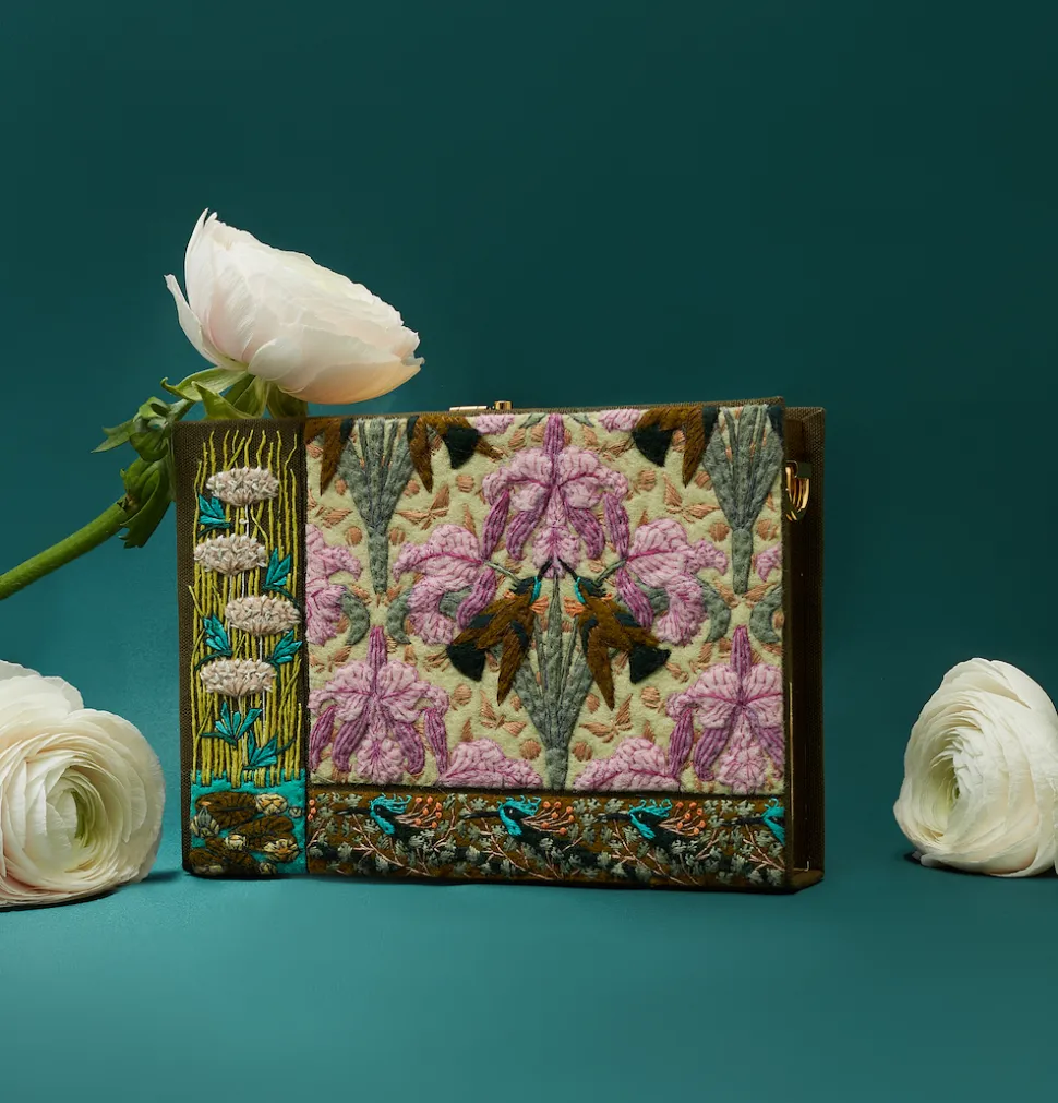 Non-Strapped|Book Clutch<Olympia Le-Tan Birds and Orchids