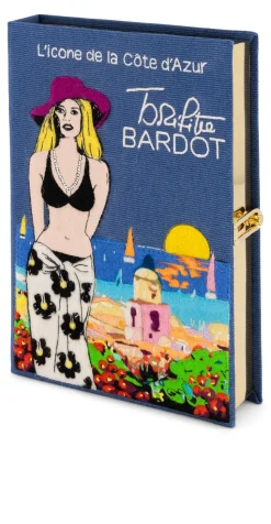Non-Strapped|Book Clutch<Olympia Le-Tan Brigitte Bardot – Côte d’Azur