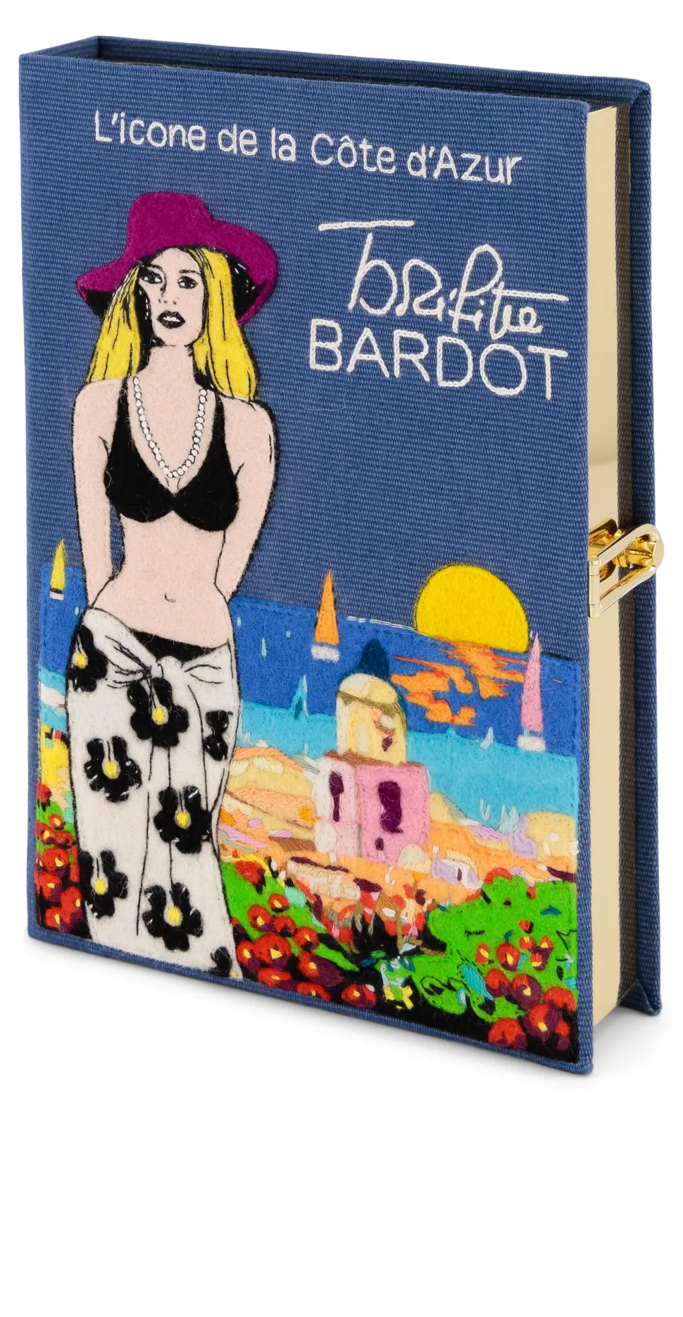 Non-Strapped|Book Clutch<Olympia Le-Tan Brigitte Bardot – Côte d’Azur