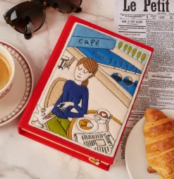 Non-Strapped|Book Clutch<Olympia Le-Tan Café by the Seine
