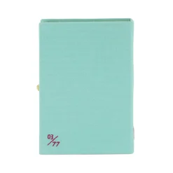 Non-Strapped|Book Clutch<Olympia Le-Tan Capri Lemons Aquamarine