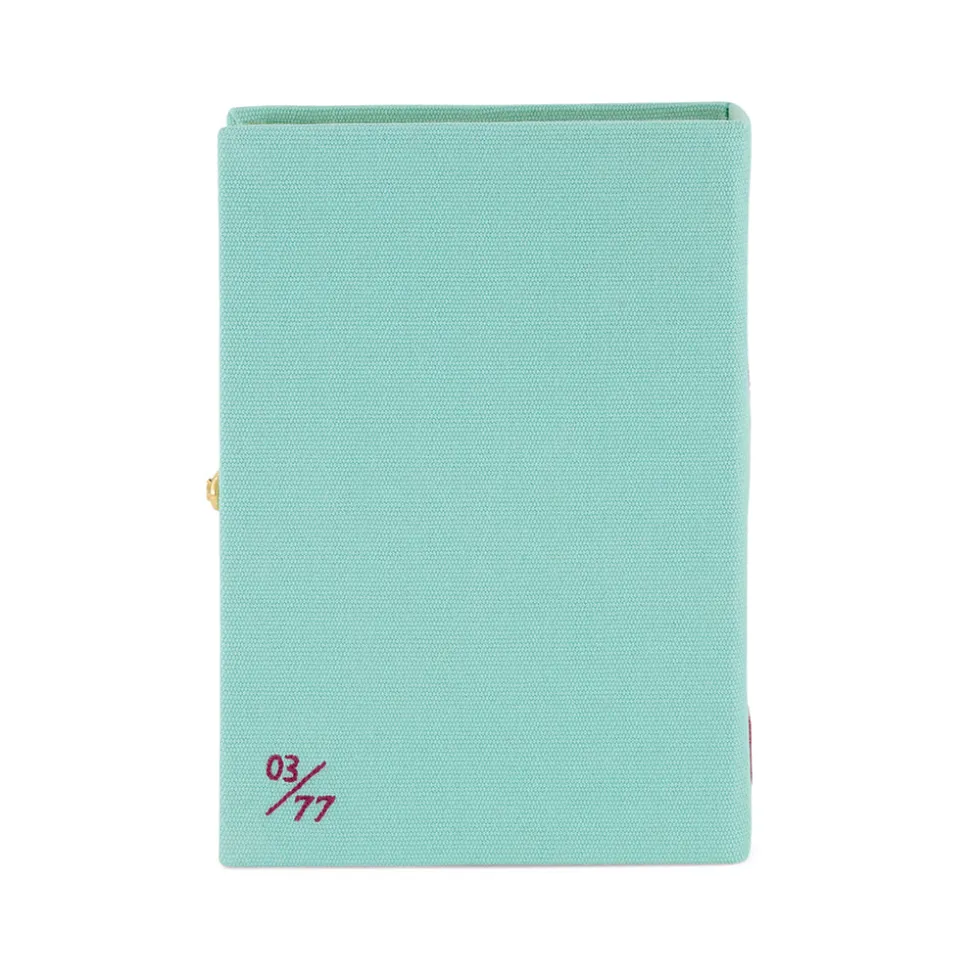 Non-Strapped|Book Clutch<Olympia Le-Tan Capri Lemons Aquamarine