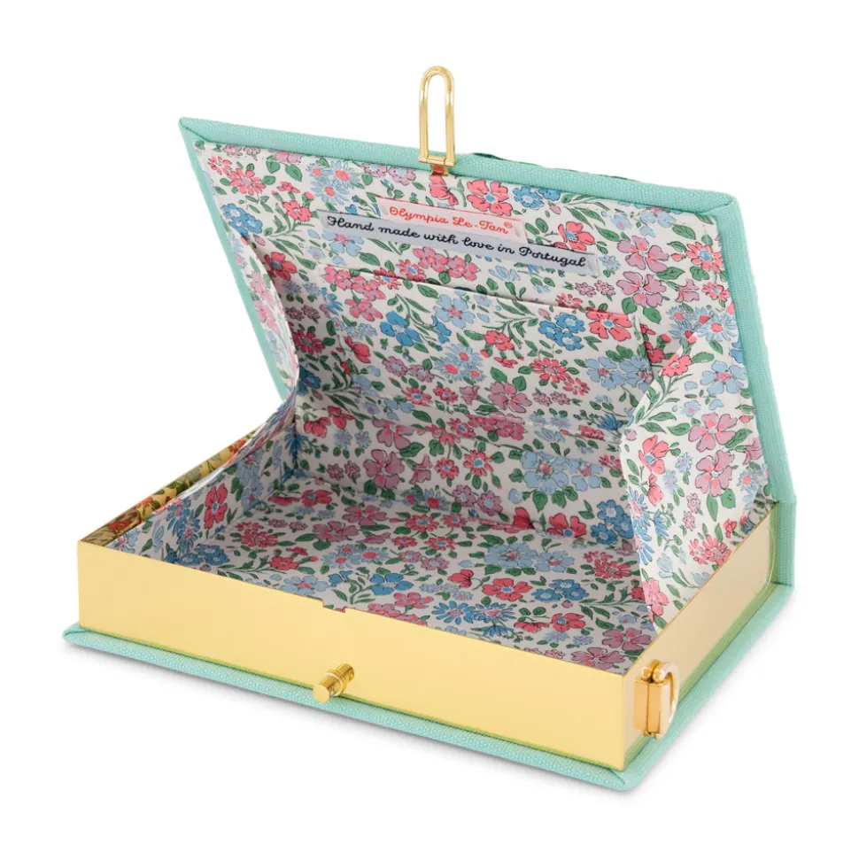Book Clutch|Strapped<Olympia Le-Tan Capri Lemons Aquamarine (Strapped)