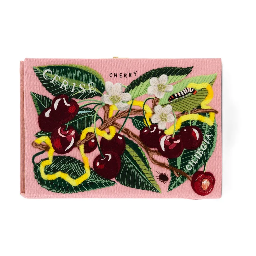 Non-Strapped|Book Clutch<Olympia Le-Tan Cherry