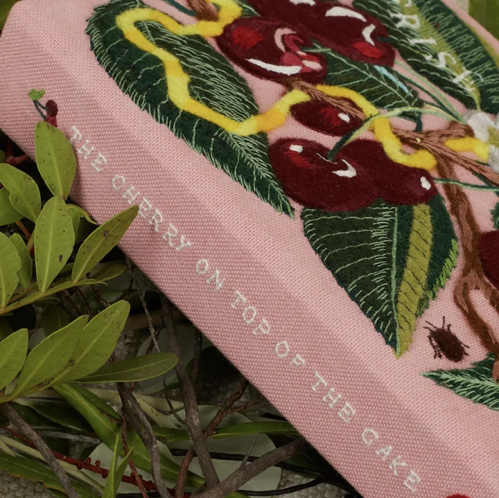 Non-Strapped|Book Clutch<Olympia Le-Tan Cherry