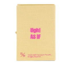 Non-Strapped|Book Clutch<Olympia Le-Tan Clueless – Ugh! As If (Linen)