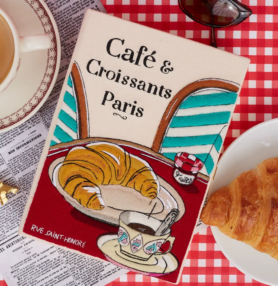 Strapped|Book Clutch<Olympia Le-Tan Coffee and Croissants Paris (Strapped)