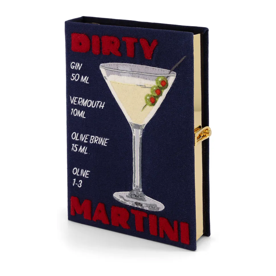 Non-Strapped|Book Clutch<Olympia Le-Tan Dirty Martini – Navy