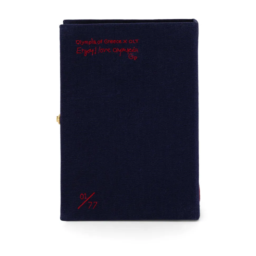 Non-Strapped|Book Clutch<Olympia Le-Tan Dirty Martini – Navy