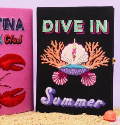 Non-Strapped|Book Clutch<Olympia Le-Tan Dive in Summer