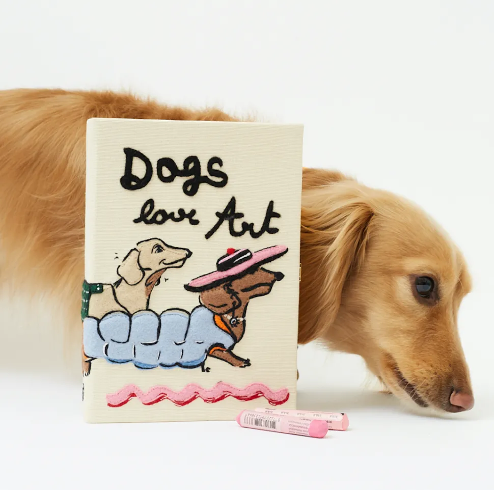 Non-Strapped|Book Clutch<Olympia Le-Tan Dogs Love Art