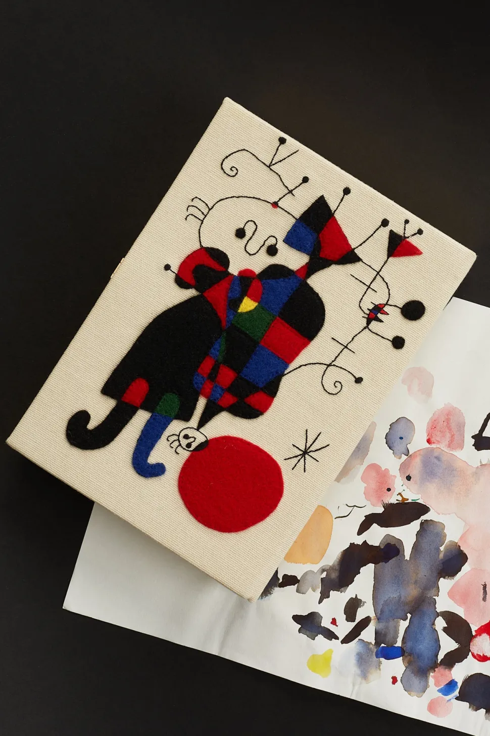 Non-Strapped|Book Clutch<Olympia Le-Tan Figures and Dog