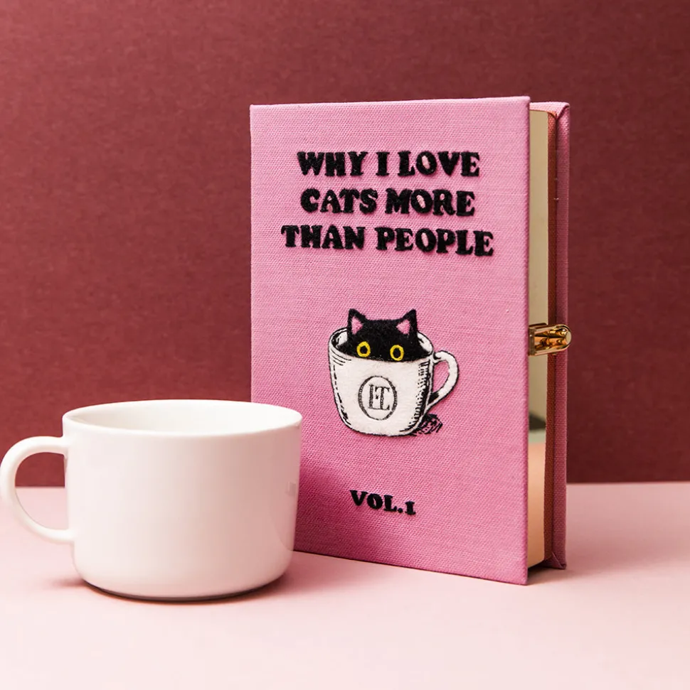 Non-Strapped|Book Clutch<Olympia Le-Tan For the Love of Cats