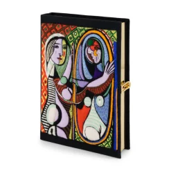 Non-Strapped|Book Clutch<Olympia Le-Tan Jeune fille devant un miroir