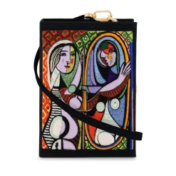 Strapped|Book Clutch<Olympia Le-Tan Jeune fille devant un miroir (Strapped)