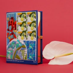 Strapped|Book Clutch<Olympia Le-Tan Kaleidoscope Blue (Strapped)