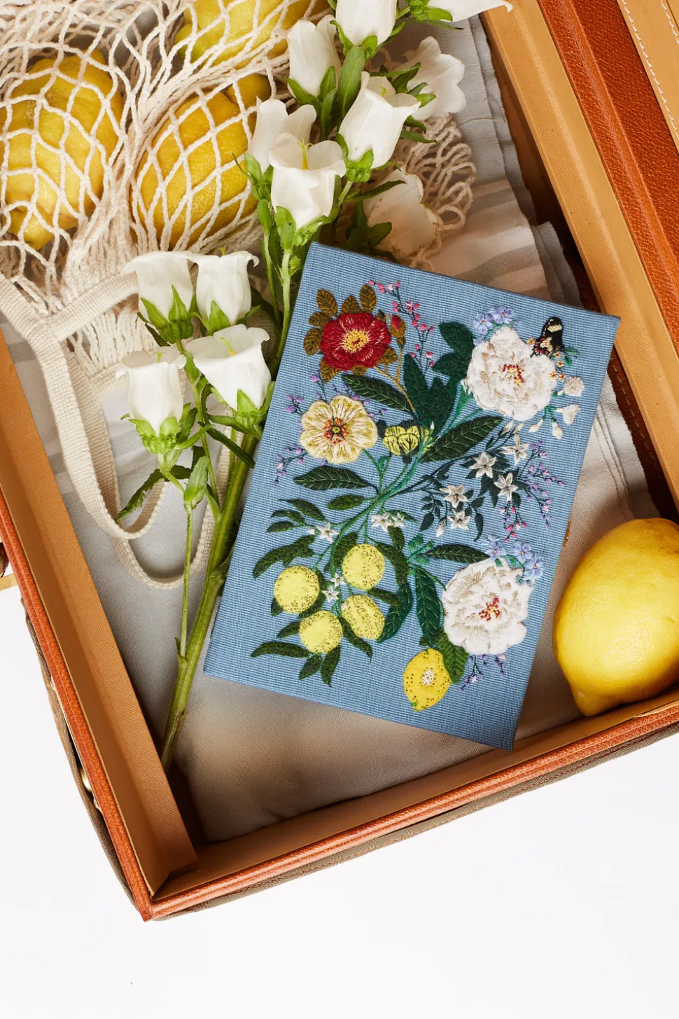 Non-Strapped|Book Clutch<Olympia Le-Tan Lemon Bloom
