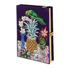 Non-Strapped|Book Clutch<Olympia Le-Tan Le Perroquet et l'Ananas