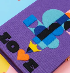 Non-Strapped|Book Clutch<Olympia Le-Tan Love (Bo Lundberg)