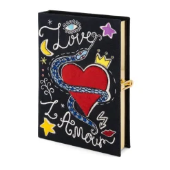 Non-Strapped|Book Clutch<Olympia Le-Tan Love – L'Amour