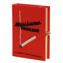 Strapped|Book Clutch<Olympia Le-Tan Marihuana Problems (Red – Strapped)