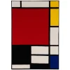 Non-Strapped|Giant Book Clutch<Olympia Le-Tan Mondrian (Giant)