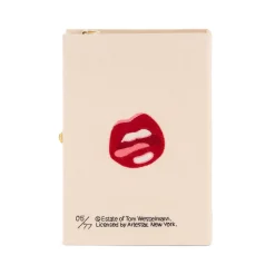 Non-Strapped|Book Clutch<Olympia Le-Tan Monica Nude with Lichtenstein