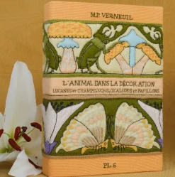 Non-Strapped|Book Clutch<Olympia Le-Tan Mushrooms and Butterflies