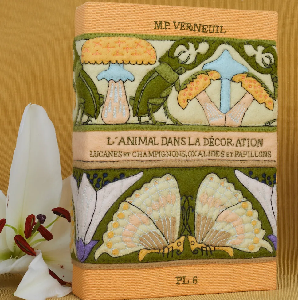 Non-Strapped|Book Clutch<Olympia Le-Tan Mushrooms and Butterflies