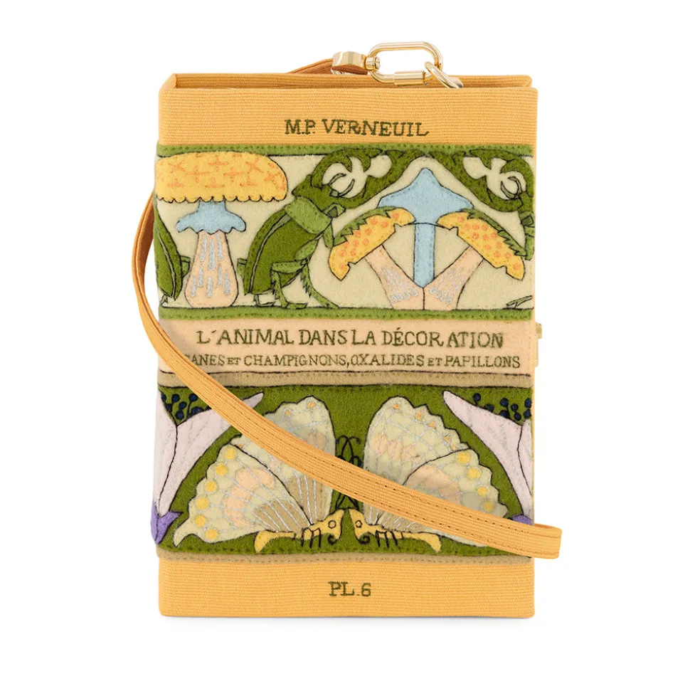 Strapped|Book Clutch<Olympia Le-Tan Mushrooms and Butterflies (Strapped)