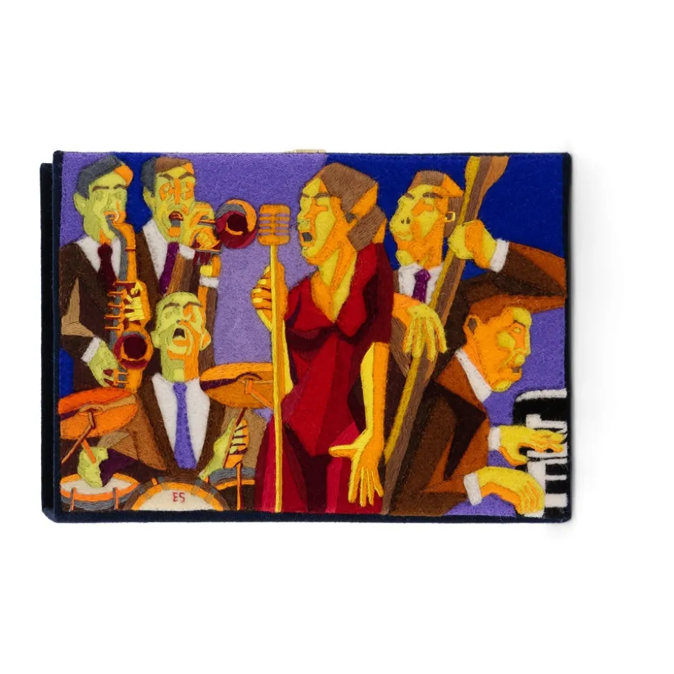 Non-Strapped|Book Clutch<Olympia Le-Tan O Sexteto
