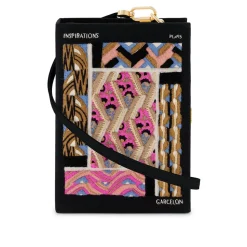 Strapped|Book Clutch<Olympia Le-Tan Patterns and Colors Black (Strapped)