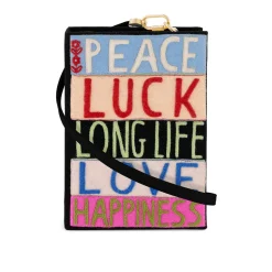 Strapped|Book Clutch<Olympia Le-Tan Peace Luck Love (Strapped)