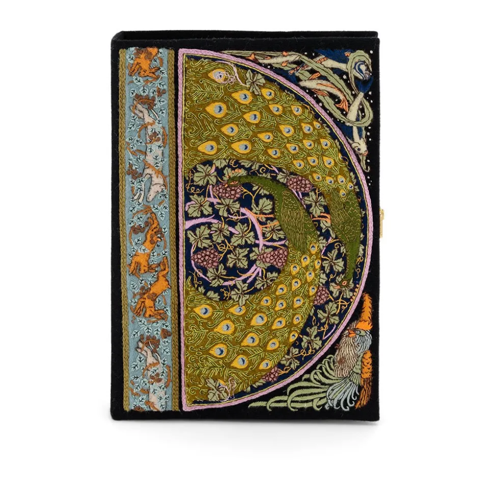 Non-Strapped|Book Clutch<Olympia Le-Tan Peacock and Grapes