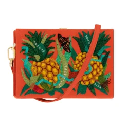 Strapped|Book Clutch<Olympia Le-Tan Pineapple Holly Ovenden (Strapped)