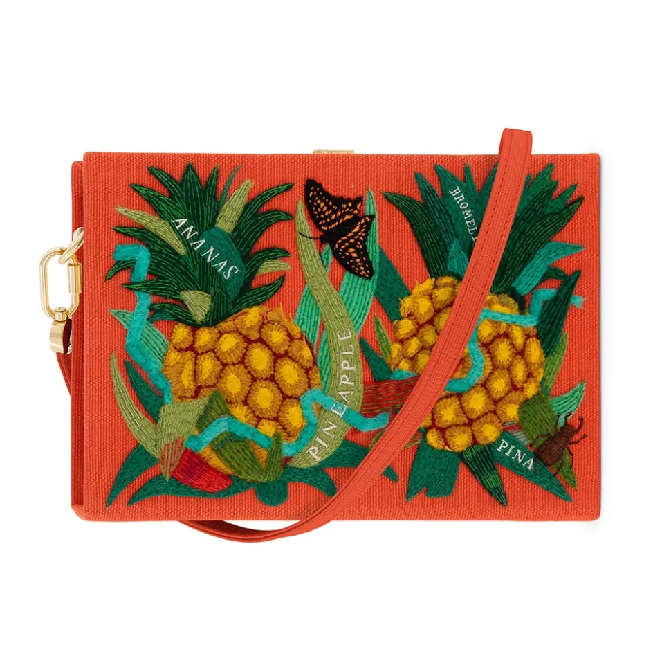 Strapped|Book Clutch<Olympia Le-Tan Pineapple Holly Ovenden (Strapped)