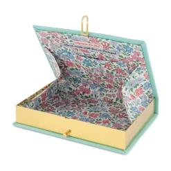 Non-Strapped|Book Clutch<Olympia Le-Tan Portofino Aquamarine