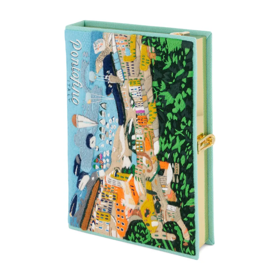 Strapped|Book Clutch<Olympia Le-Tan Portofino Aquamarine (Strapped)