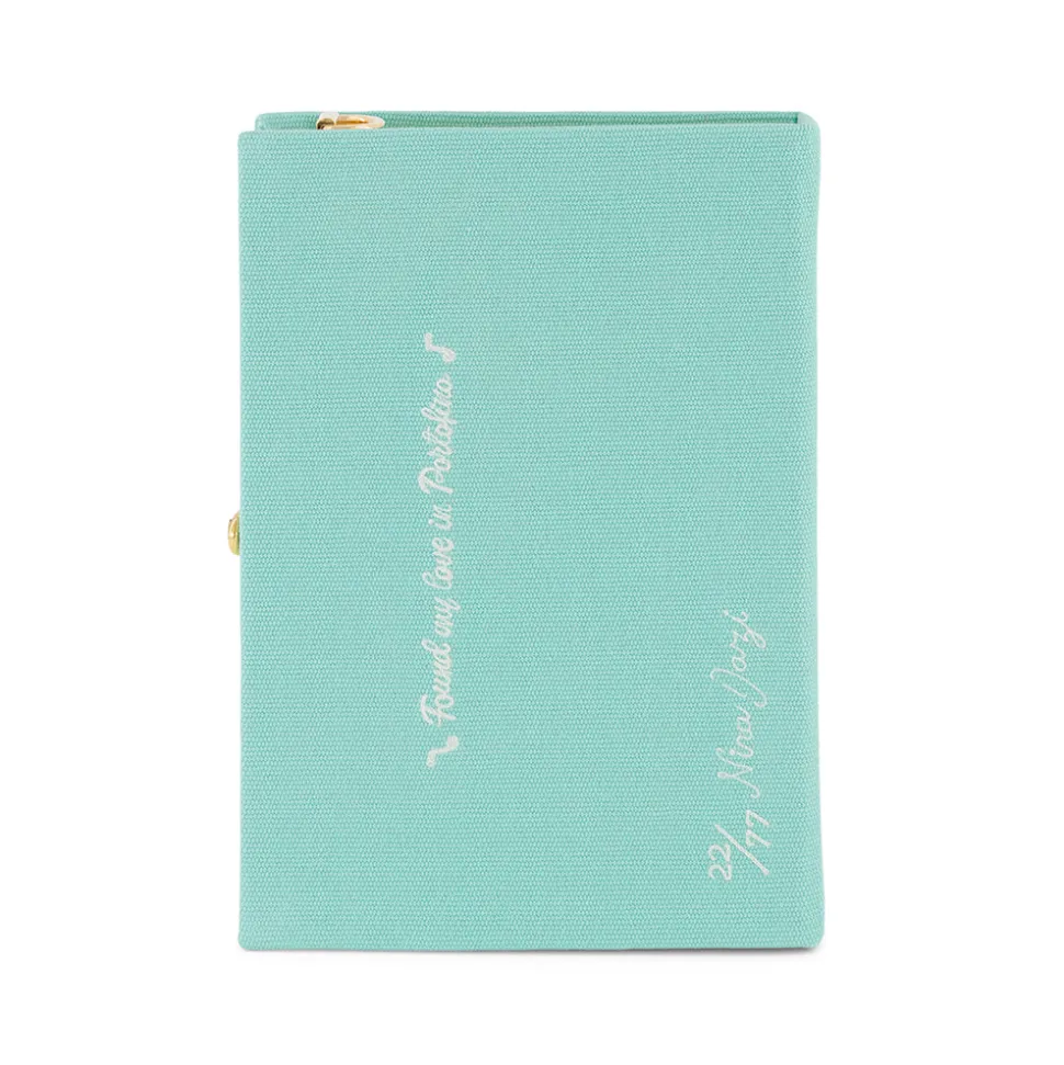 Strapped|Book Clutch<Olympia Le-Tan Portofino Aquamarine (Strapped)