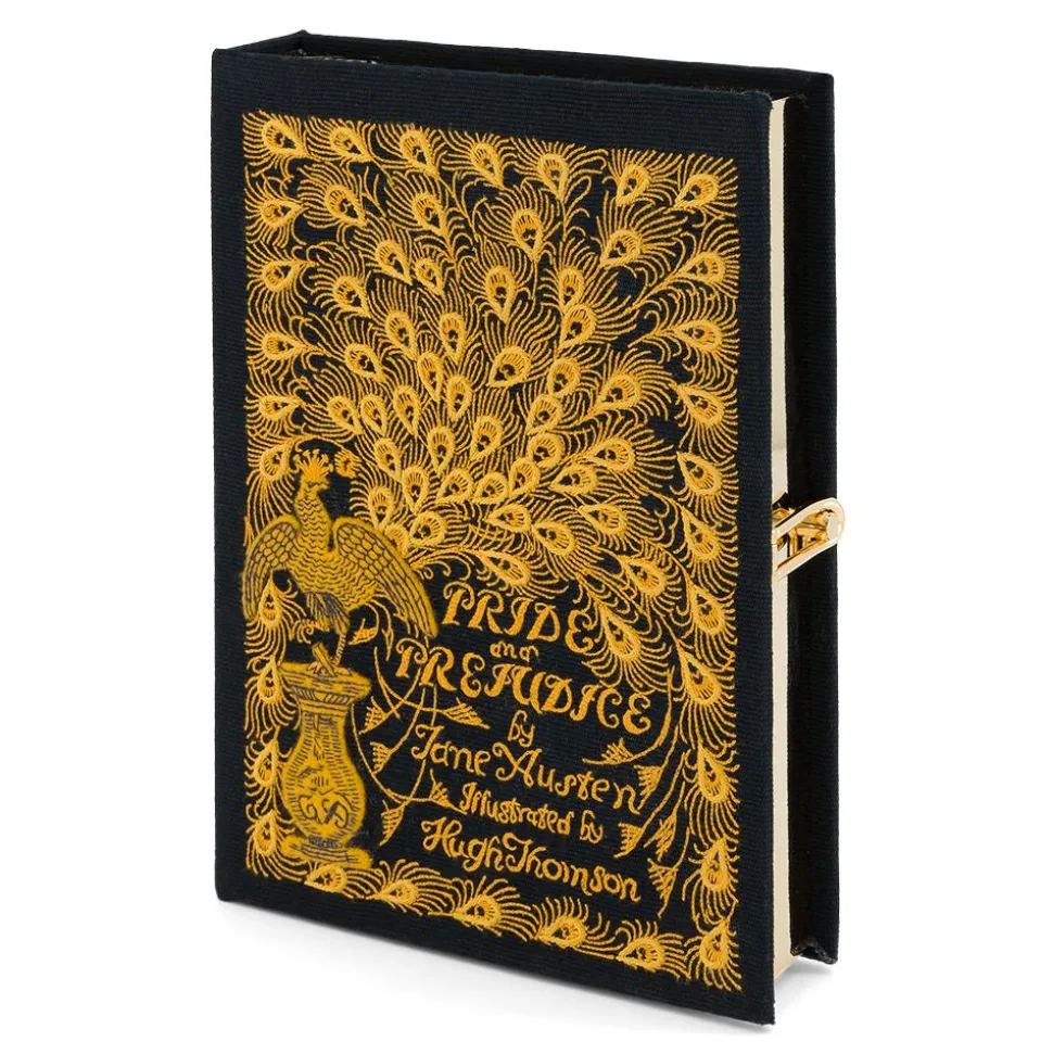 Non-Strapped|Book Clutch<Olympia Le-Tan Pride and Prejudice Black