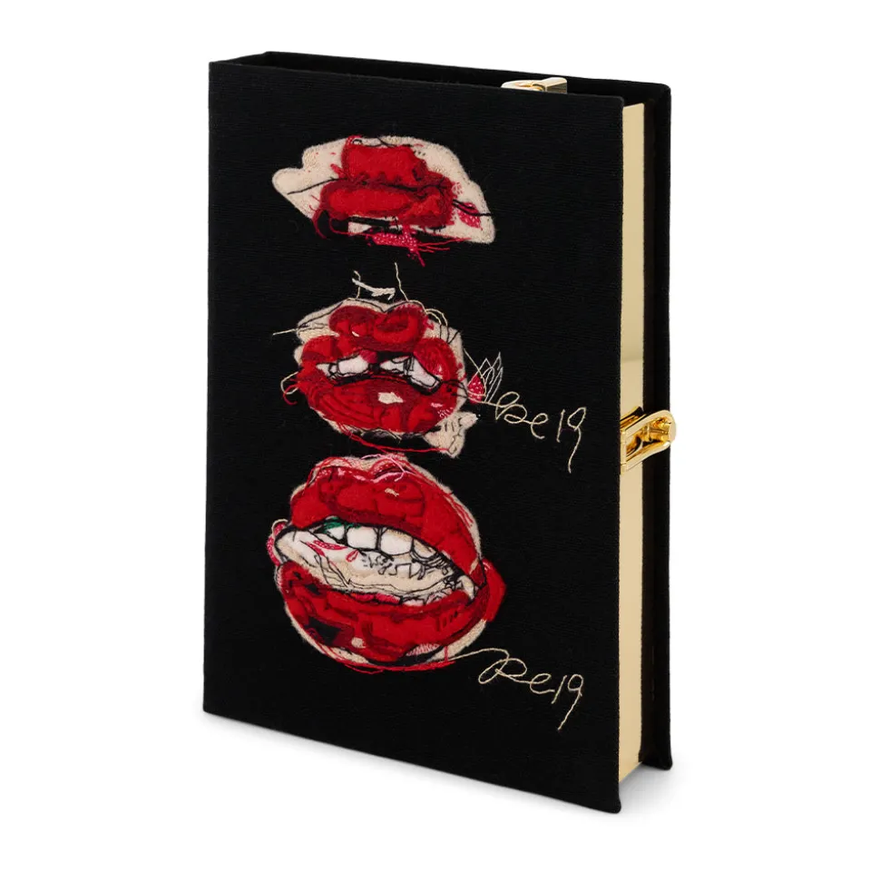 Strapped|Book Clutch<Olympia Le-Tan Red Lips by Cigarettes and Kale (Strapped)