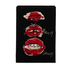 Non-Strapped|Book Clutch<Olympia Le-Tan Red Lips by Cigarettes and Kale