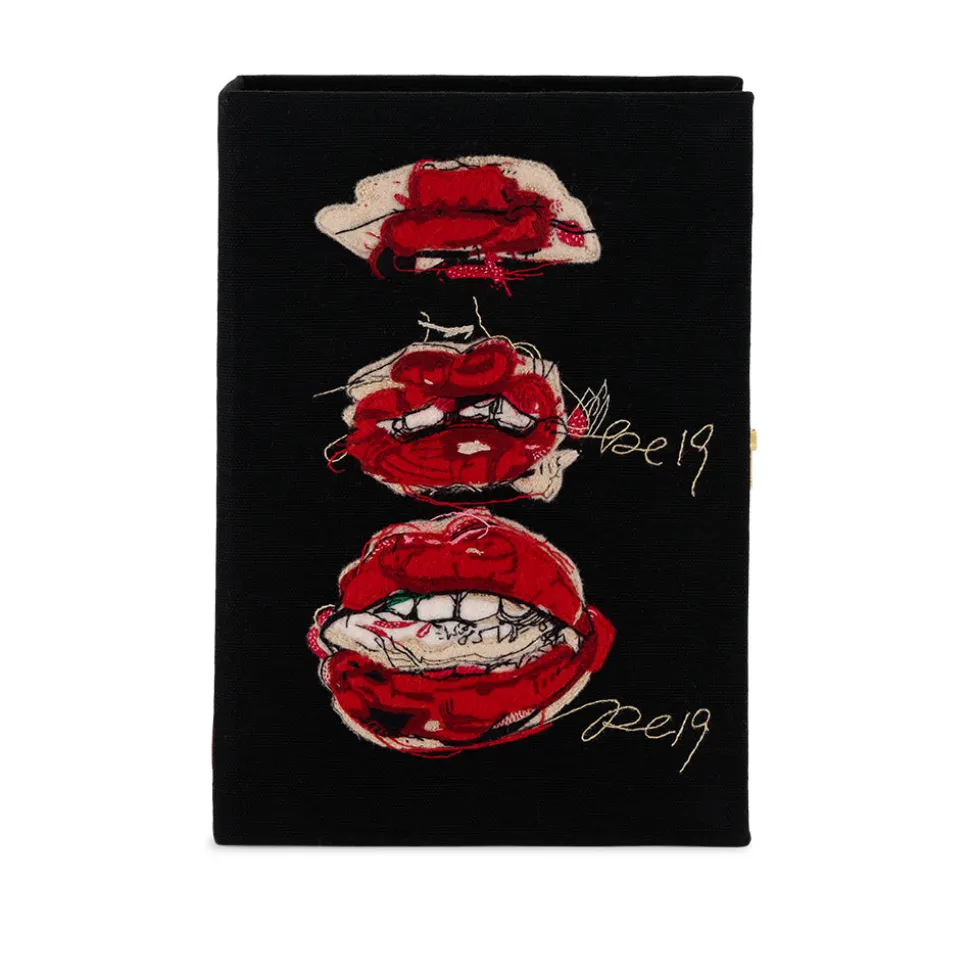 Non-Strapped|Book Clutch<Olympia Le-Tan Red Lips by Cigarettes and Kale